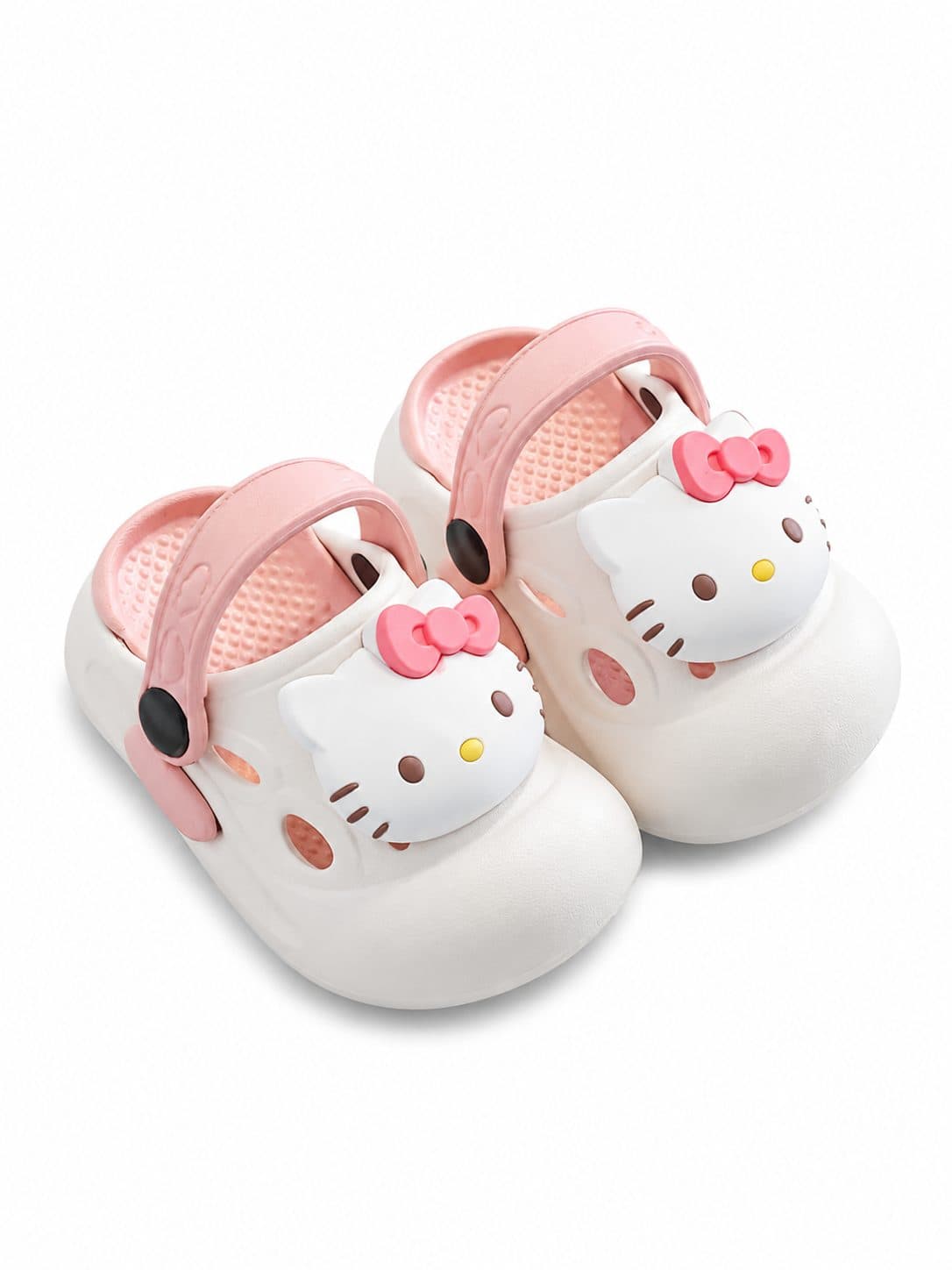 SANDALIAS NIÑA HELLO KITTY BLANCO Y ROSA — zapatos para niña