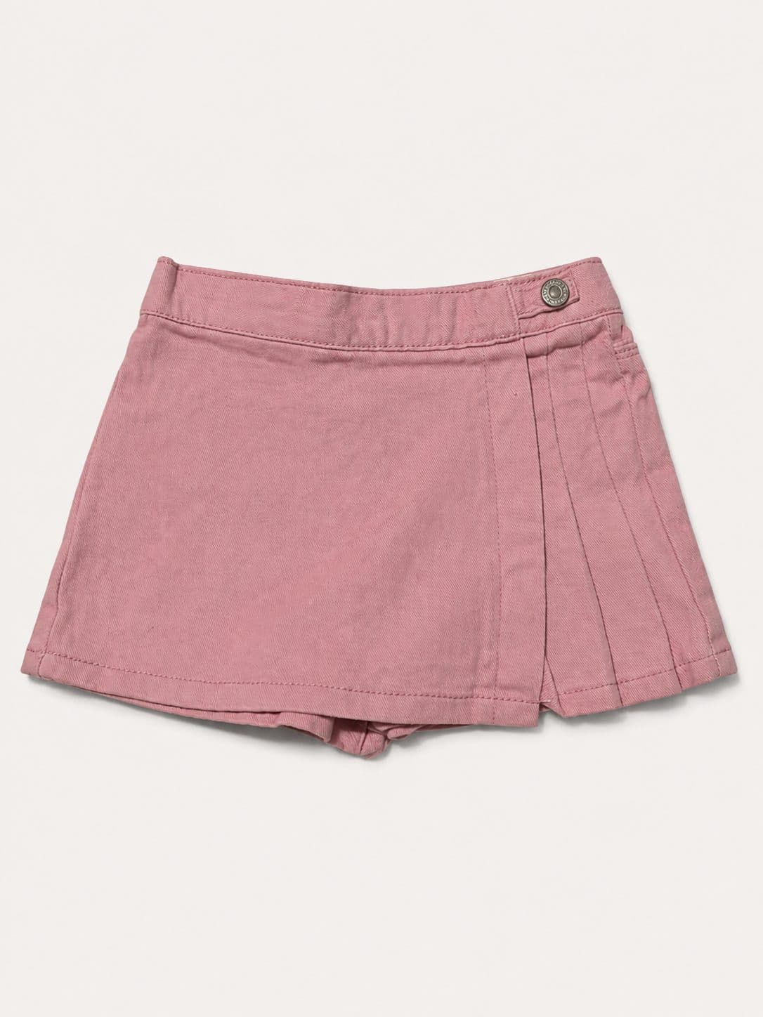 FALDA SHORT NIÑA ROSA PALO CON PLIEGUES — pantalón para niña