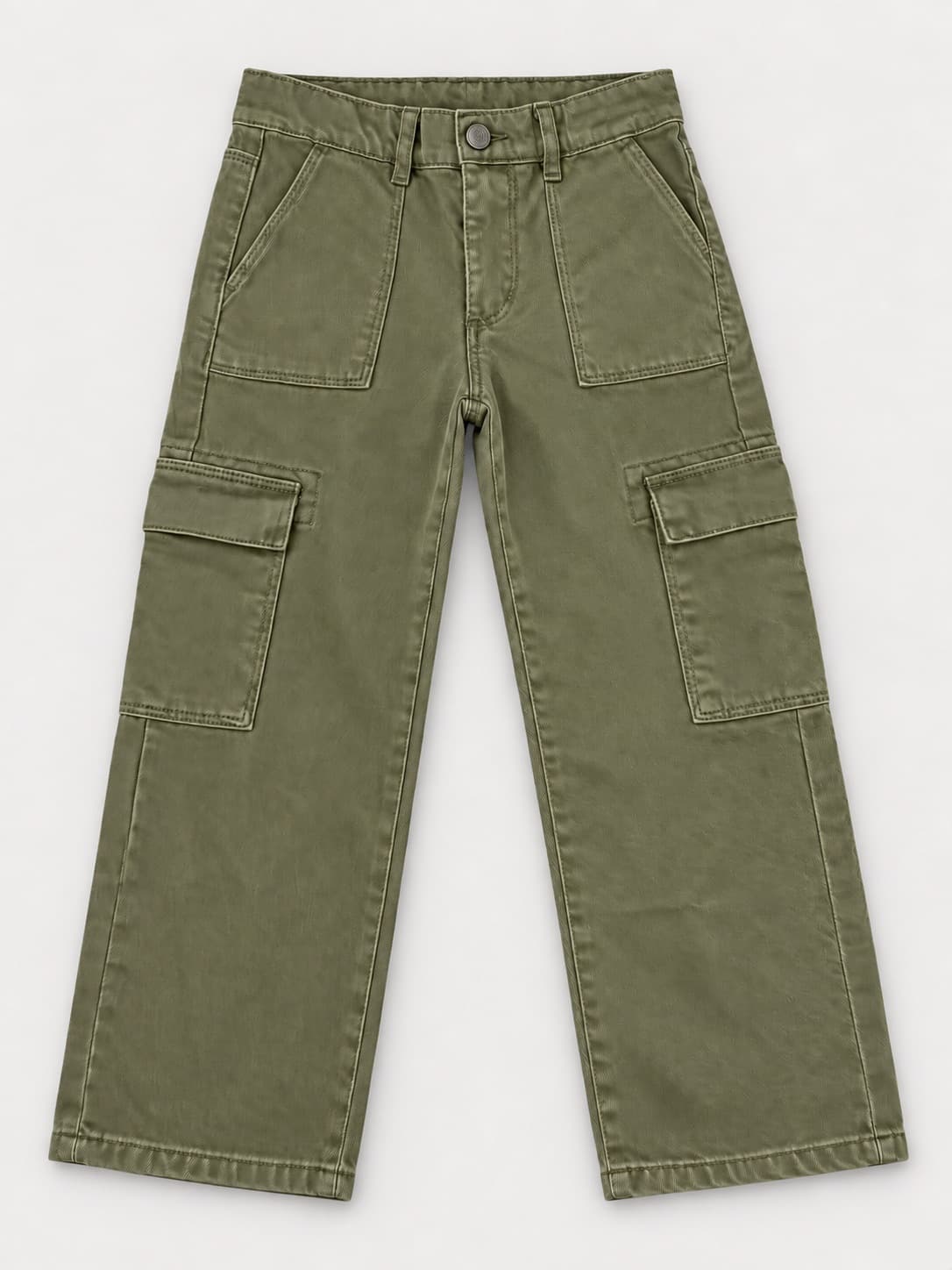 PANTALÓN CARGO VERDE — pantalón para niña