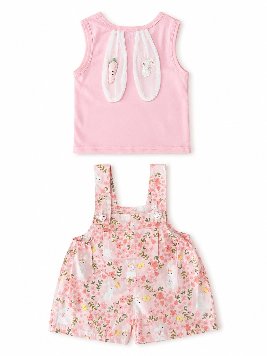CONJUNTO POLO Y OVEROL CONEJITOS — conjunto para niña