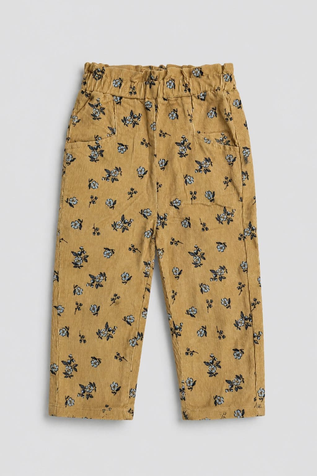 PANTALÓN CORDUROY FLORES — pantalón para niña