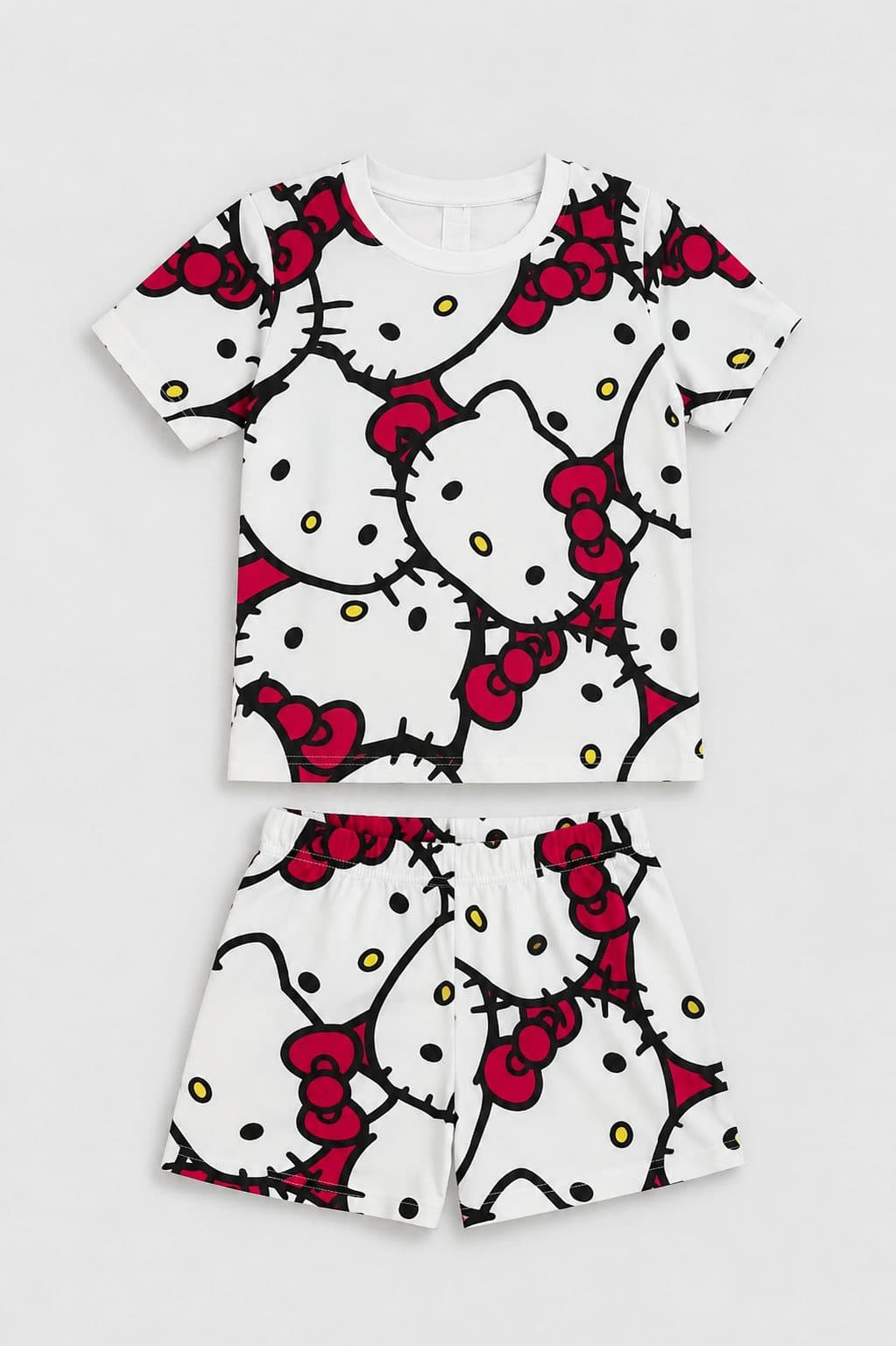CONJUNTO POLO Y SHORT HELLO KITTY — conjunto para niña