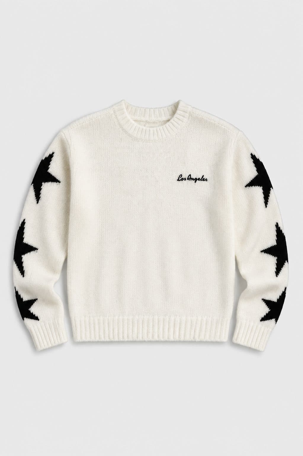 CHOMPA CREMA CON ESTRELLAS LOS ANGELES — casaca para niña