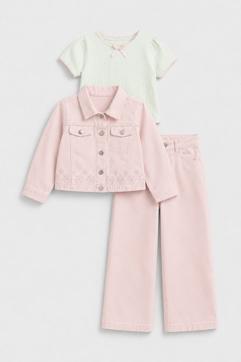 SET LITTLE LASS ROSA — ropa importada para niña