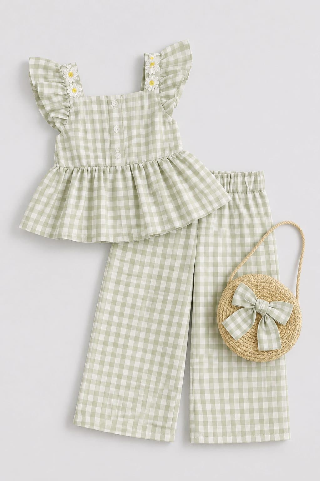 CONJUNTO LITTLE LASS A CUADROS — ropa importada para niña