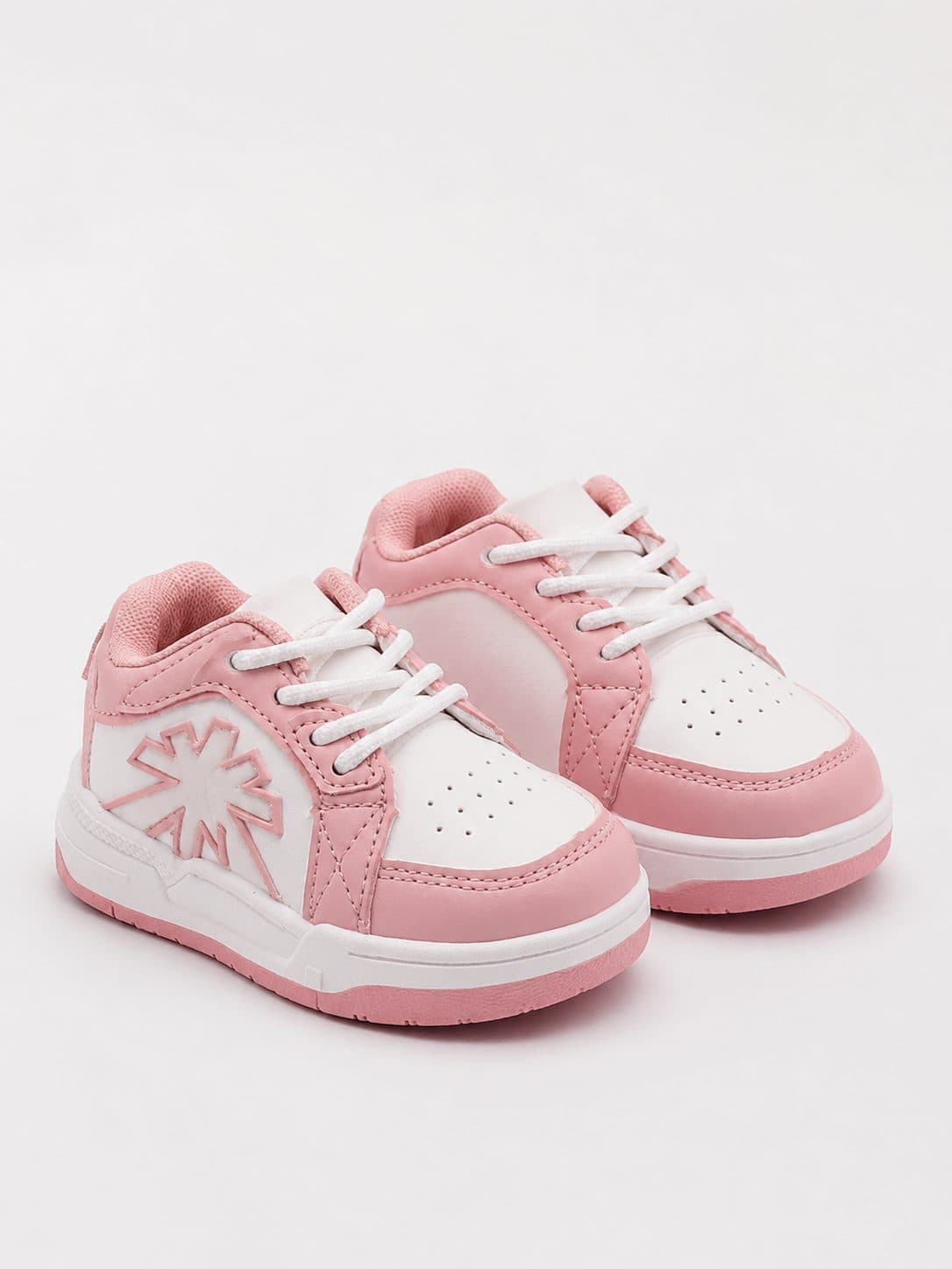 ZAPATILLAS ROSA CON BLANCO Y LOGO SOL — zapatos para niña