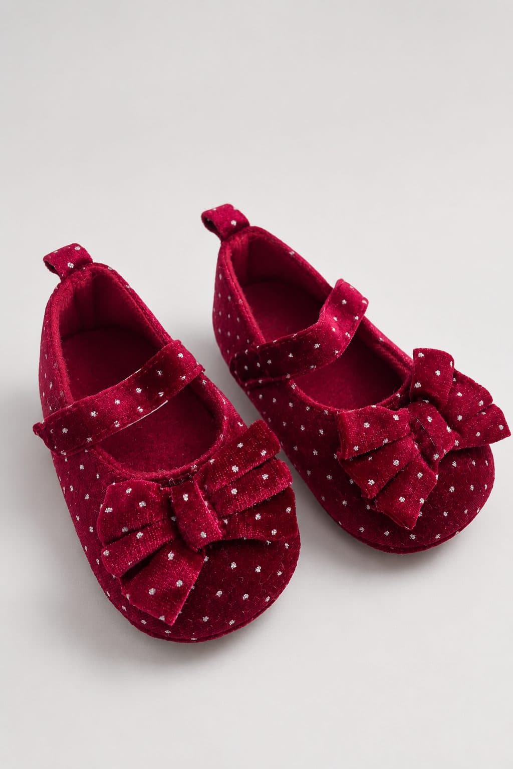 ZAPATOS VINO CON MOÑO — zapatos para niña