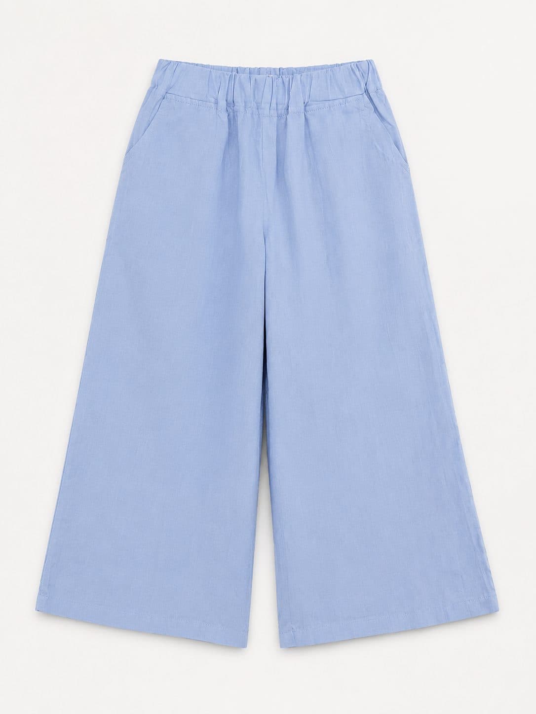 PANTALÓN WIDE LEG CELESTE BÁSICO — pantalón para niña