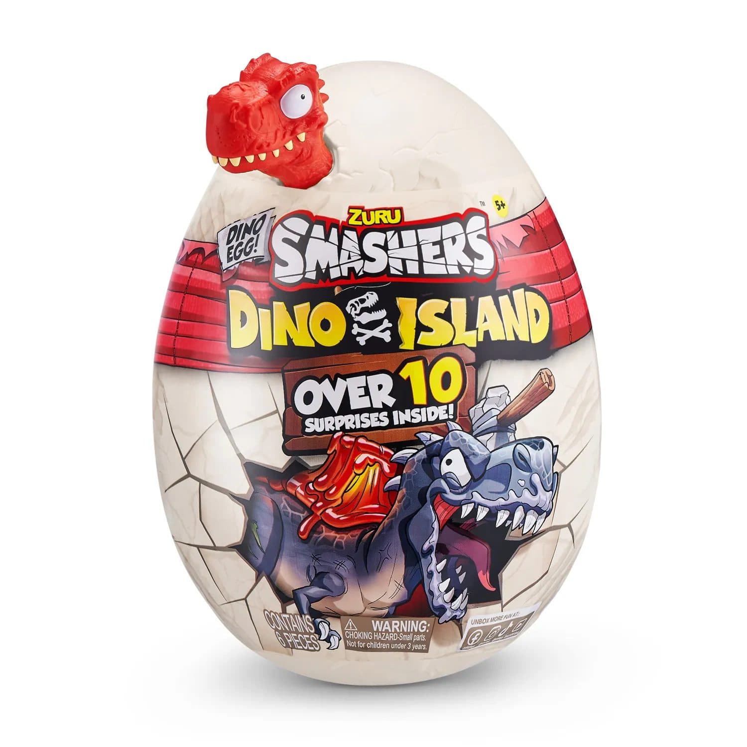 HUEVO SORPRESA SMASHERS DINO ISLAND ZURU — juguete para niña