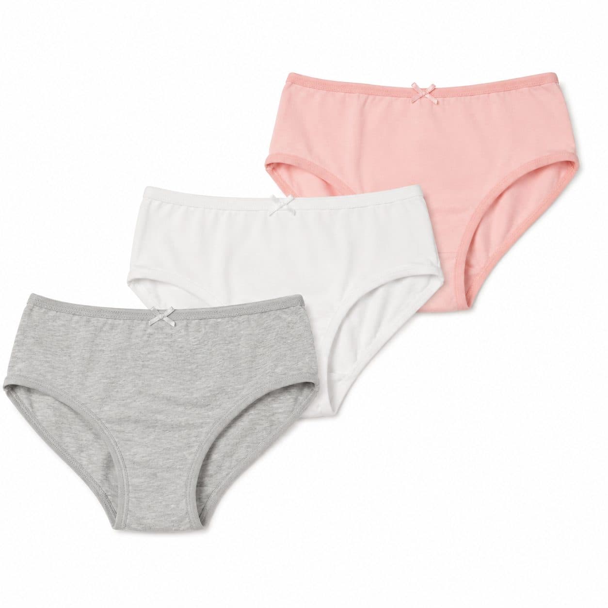 PACK 3 CALZONES NIÑA ROSA BLANCO Y GRIS — accesorio para niña