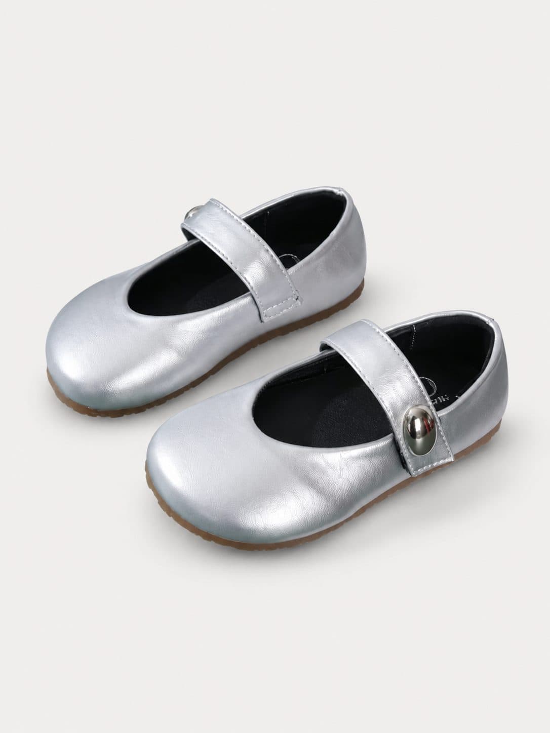 MARY JANE PLATEADO CON HEBILLA — zapatos para niña
