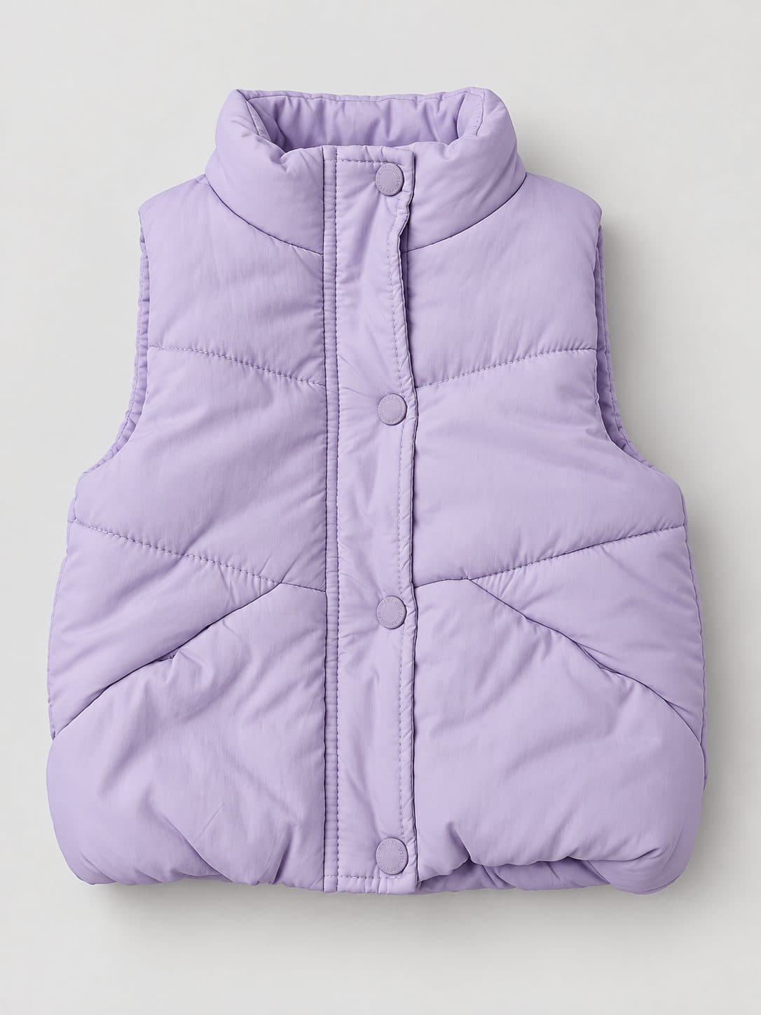 CHALECO ACOLCHADO LILA — casaca para niña