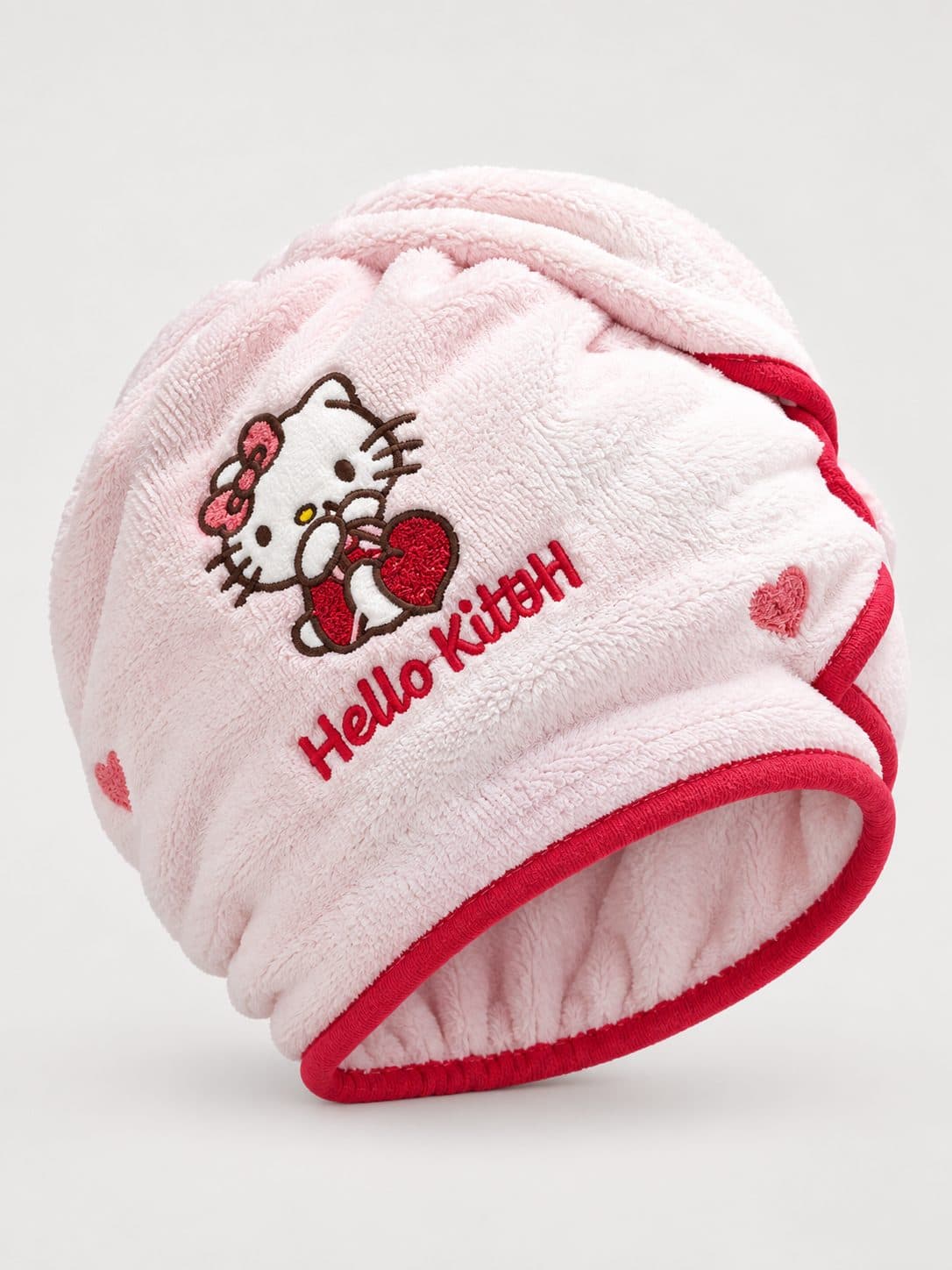 TOALLA TURBANTE HELLO KITTY ROSADA — accesorio para niña