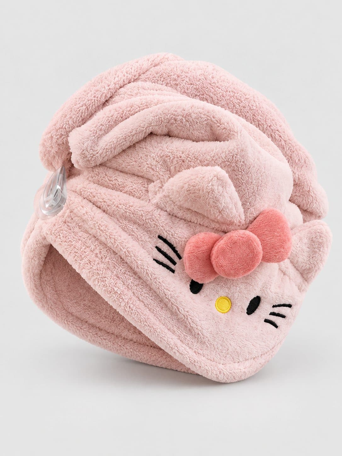 TOALLA TURBANTE ROSADA HELLO KITTY — accesorio para niña